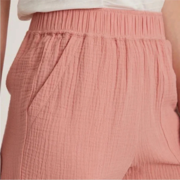 Marine Layer Paula Easy Tapered Pink Gauzy Cotton Pant Size S NWT - Picture 5 of 14